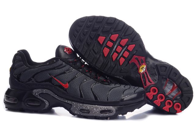 Mens Nike Air Max TN Black Red Shoes - Click Image to Close